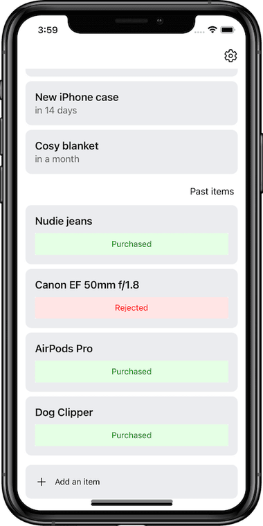Thirty Day Rule app